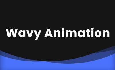 CSS анимация секции с эффектом волны