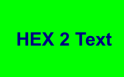 Преобразование HEX в текст в JavaScript